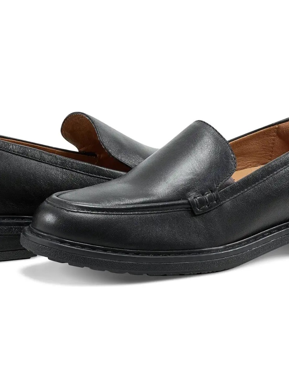 Easy Spirit Jaylin Black Leather Loafers Women’s Size 11W Wide – Worn Once